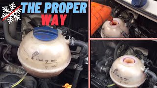 VW T4 - How to properly replace/refill your engine's antifreeze