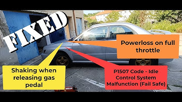 Fixing P1507 code on Subaru Impreza 92KW 2002