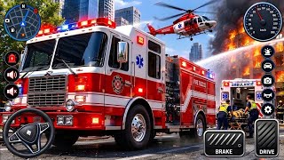 Fire Truck Rescue Simulator 3D – 911 US Firefighter Emergency | Android Gameplay Part 1 screenshot 5