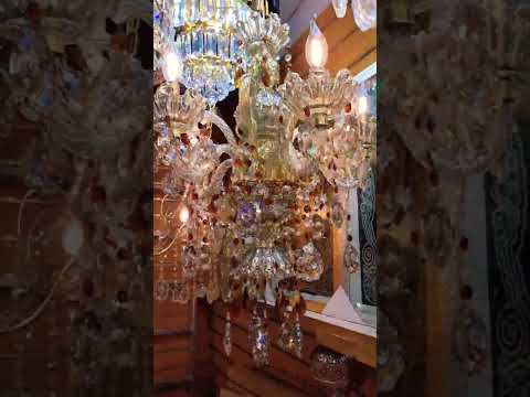 ثريا كريستال 5 مصابيح كريستال الثريات  اشكال ثريات ديكورات مبخرات النحاس تريات