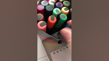 One drawing, but in 4 different styles! | posca asmr #posca