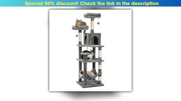 Exclusive Multi-Level Cat Tree with Scratching Posts, Cozy Hammock, Plush Cat Tower for Indoor, Cat