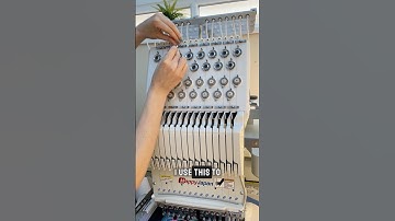 The fastest way to rethread your industrial embroidery machine #tutorial #beginnerembroidery