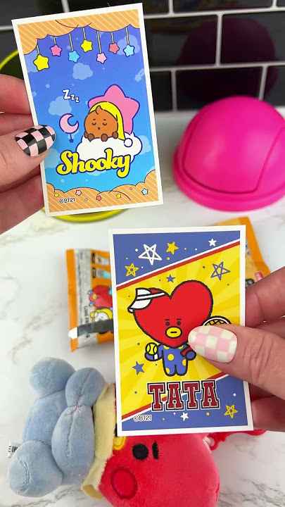 BT21 Mystery Can Opening Satisfying Video ASMR! #shorts #asmr #bts