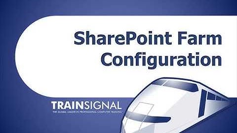 Sharepoint farm configuration
