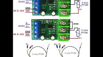 NEW Version PT100 RTD Converter RS485 Modbus Rtu Temperature Sensor