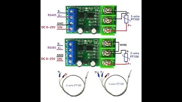 NEW Version PT100 RTD Converter RS485 Modbus Rtu Temperature Sensor