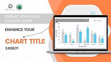 Excel Quick Tutorial: Format Chart Title in Column Chart