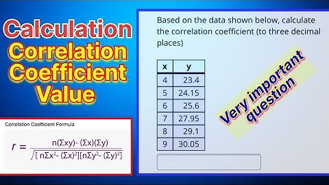 Correlation Coefficient between x and y Values|Statistics Exam question| Pearson c.c|CA Foundation.