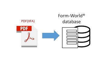 The steps to import PDF(XFA) form to Form-World with right format automatically