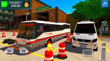 Bus Station Learn to Drive - Short Coach Bus Driving - Gameplay Android