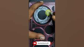 Easy Spirograph drawing | spirograph drawing | love  drawing | easy spirograph art #drawing #shorts