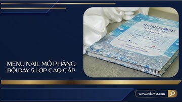 Menu Nails Bìa Cứng Mở Phẳng  - Thiết Kế In Ấn Đại Việt