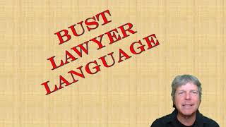 Bust Lawyer Language in Federal Aviation Regulations (FARs)