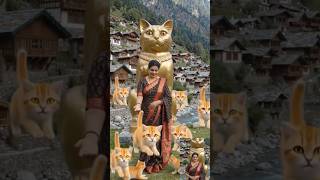 . . A Magical Saree & Cat Moment ✨🐱4. This AI Cat World Looks Like a Dream😍 #trending #viral #yt