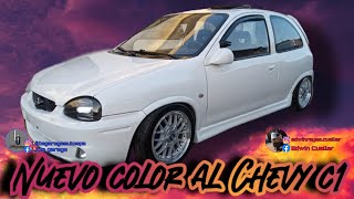 Terminamos el Chevy c1 con quemacocos eléctrico  y su nuevo color¡