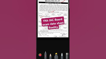 11th JAC board exam date sheet | Latest update | announcement #thesciencevision #jacboard