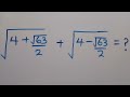 Nice square root math simplification