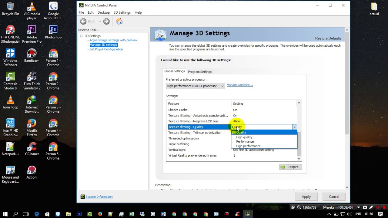 nvidia 3d settings power management mode optimal vs adaptive