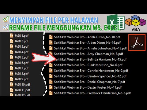 Cara Menyimpan File Dokumen PDF Menjadi File Terpisah per Halaman