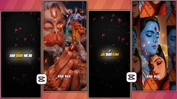 Ram Navami Special Status Video Editing In Capcut । Ram Navami Status Tutorial