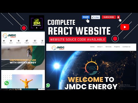 Full Responsive React Js Website || Extra Materials || React Js Tutorials
