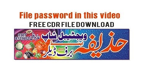 How to make flex banner in coreldraw ll Urdu Designing |With #CDR File