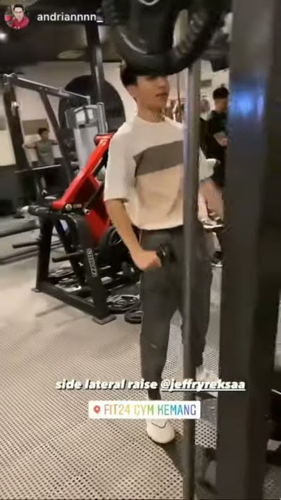 Jeffry reksa Mencoba Gym bareng putri delina