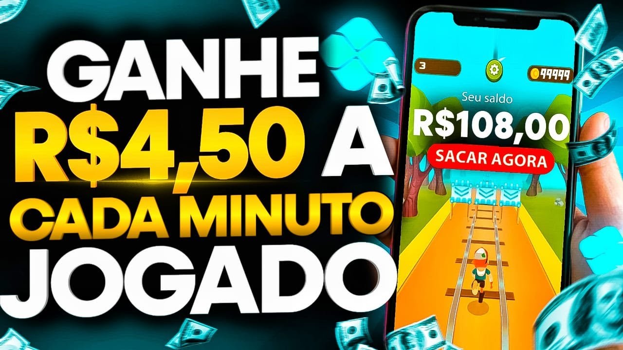 APP para GANHAR DINHEIRO por CADA MINUTO jogado (SAQUE TODA HORA) RECEBA via PIX