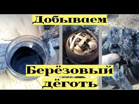 Добываем берёзовый дёготь в домашних условиях !!! Самый простой способ #12