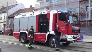 Dachbrand auf Baustelle // Berufsfeuerwehr, LKA und mehr