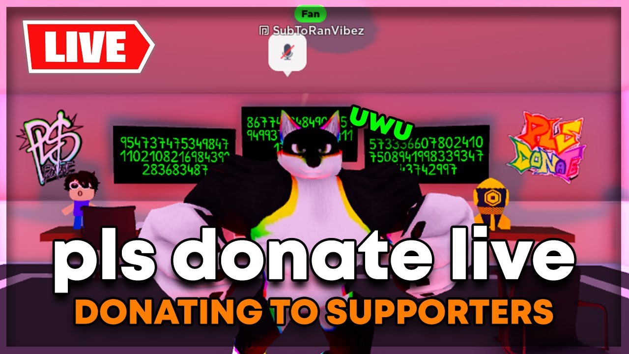 🔴 LIVE DONATNG 💸 100k+ in Pls Donate