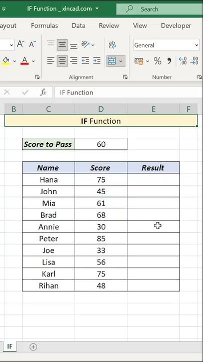 IF Function in Excel explained with a simple example - YouTube
