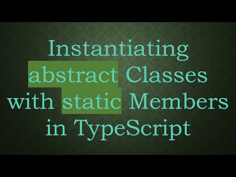 Instantiating abstract Classes