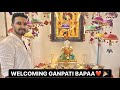 Welcoming ganpati bappato our homeganeshchaturthi pune welcome celebration ganpati bappa