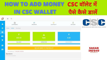 CSC WALLET ME PAISE KAISE ADD KAREN ? | सीएससी पोर्टल मे पैसा कैसे डालें |#cst#how #howto#video