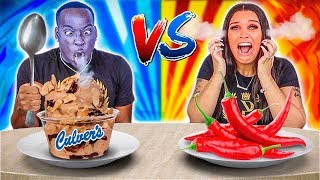 HOT VS COLD FOOD CHALLENGE