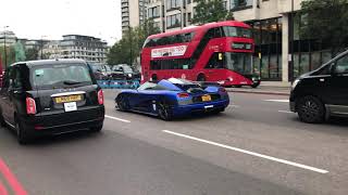 Koenigsegg Agera One:1 driving in London