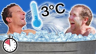 Bear Grylls Takes On The FREEZING Ice Bath Challenge! ❄️