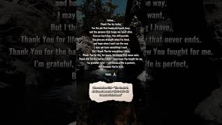 God Is Saying Thank Me Before You Sleep