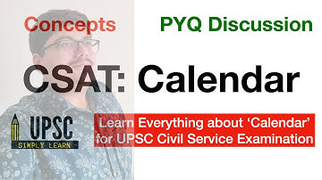 UPSC CSAT - Calendars - UPSC Prelims 2023 #csat #csatpyq #upsccsat #uppsc2023