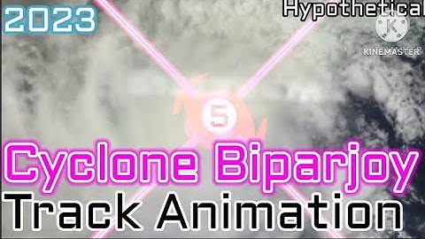 Track of Hypothetical Cyclone Biparjoy (2023)