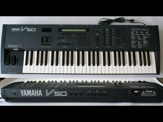 YAMAHA V50 シンセサイザー Yamaha V50 Synthesizer (1989) | Wolf Review