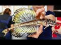 Japanese Street Food - DRAGON FISH SASHIMI Sailfin Poacher Japan Seafood
