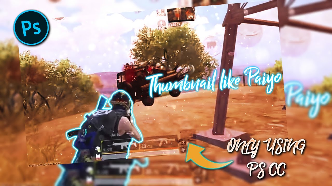 How to make thumbnail Like Paiyo | Thumbnail Tutorial | Moody yt