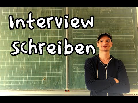 Video: Warum schreiben Interviewer auf?