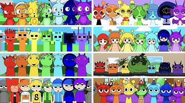 🌈Incredibox - Sprunki but RAINBOW in ALL Different Mods | PART 7🌈