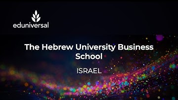 EWC 2025 - The Hebrew University Business School - Israel