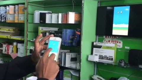 AirPlay adapter demo - RealCast PTV adapter working as iOS iPhone iPad AirPlay mirroring receiver