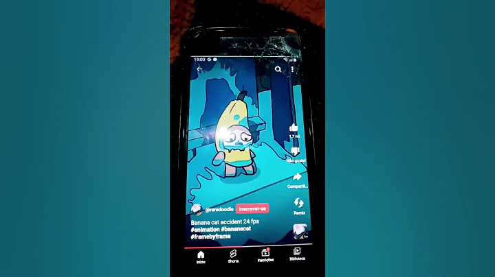 Banana cat accident 24 fps #animation #bananacat #framebyframe